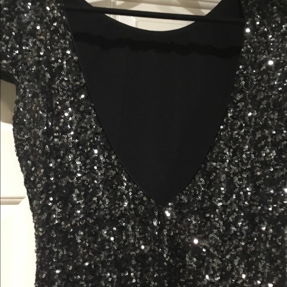 Dress the Population Black Sequin Midi Dress - Picture 3 of 6